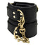 Bound Noir Nubuck Leather Slim Wrist Cuffs Bound