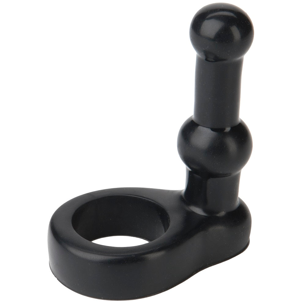 Doc Johnson Platinum The Double Dip Cock Ring With Penetrator Black Doc Johnson
