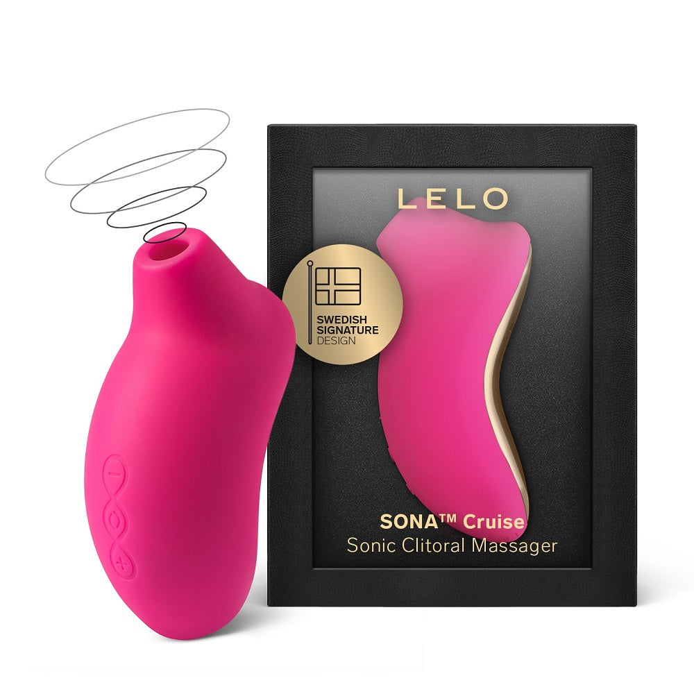 LELO SONA Cruise Air Pulse Clitoral Massager Cerise LELO