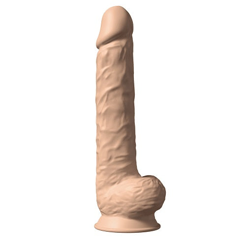SilexD 15 inch Realistic Silicone Dual Density Dildo With Suction Cup & Balls Silexd