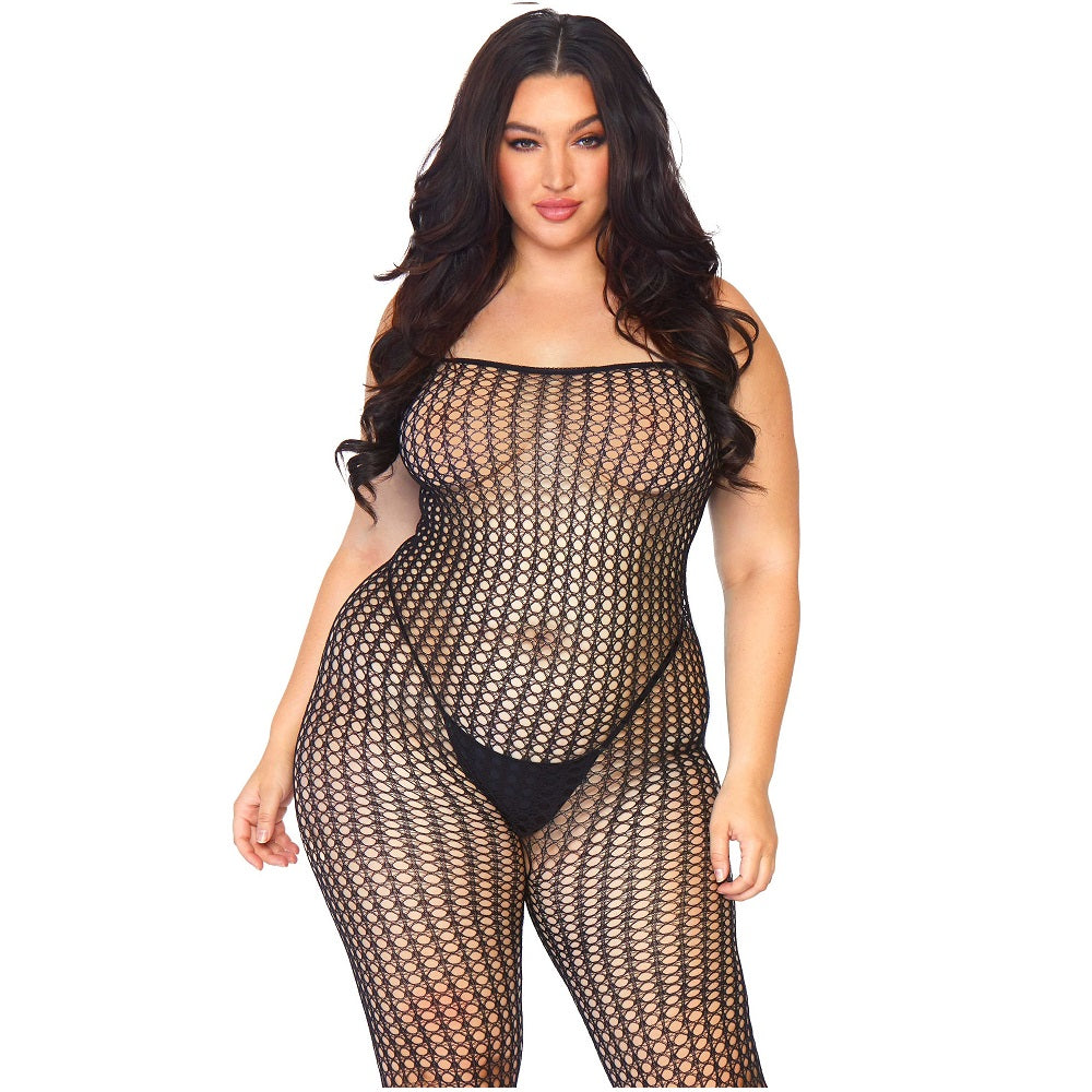 Leg Avenue Seamless Crochet Bodystocking Plus Size Leg Avenue Main image