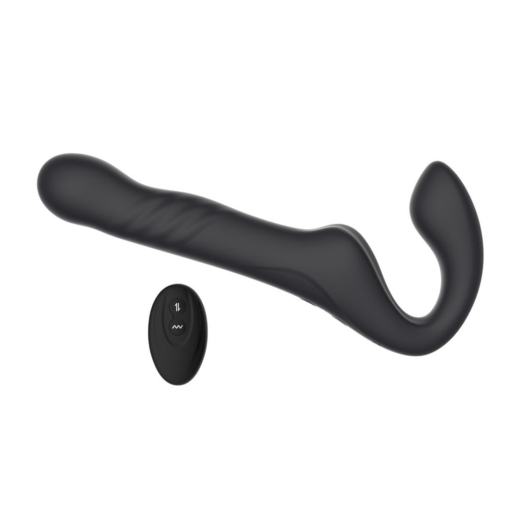 Mina Surge Remote Thrusting & Vibrating Strapless Strap On MINA