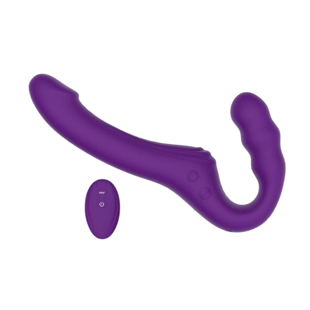 Mina Echo Remote Vibrating Strapless Strap On MINA