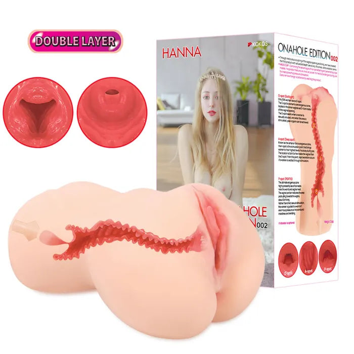 Kokos Hanna Onahole 002 Dual Layer Vagina Stroker Flesh Kokos