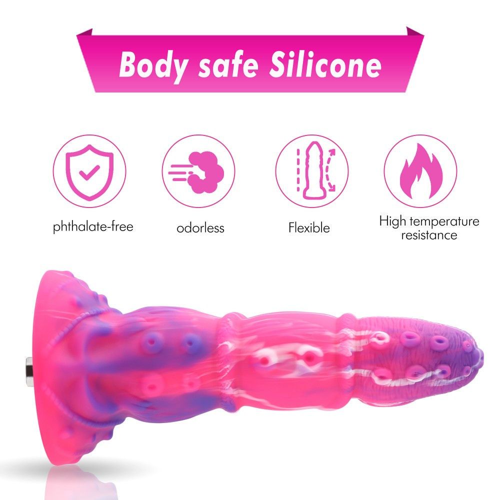 HiSmith Silicone Tentacle Fantasy Dildo (KlicLok) 8.59 Inch HiSmith