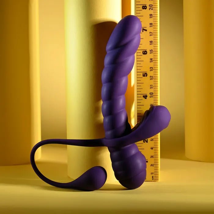 Playboy Pleasure TWISTED PLAYGROUND USB Rechargeable Vibrator & Cock Ring Kit - LOVVA