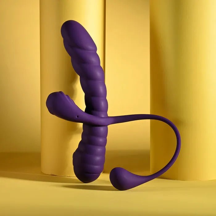 Playboy Pleasure TWISTED PLAYGROUND USB Rechargeable Vibrator & Cock Ring Kit - LOVVA