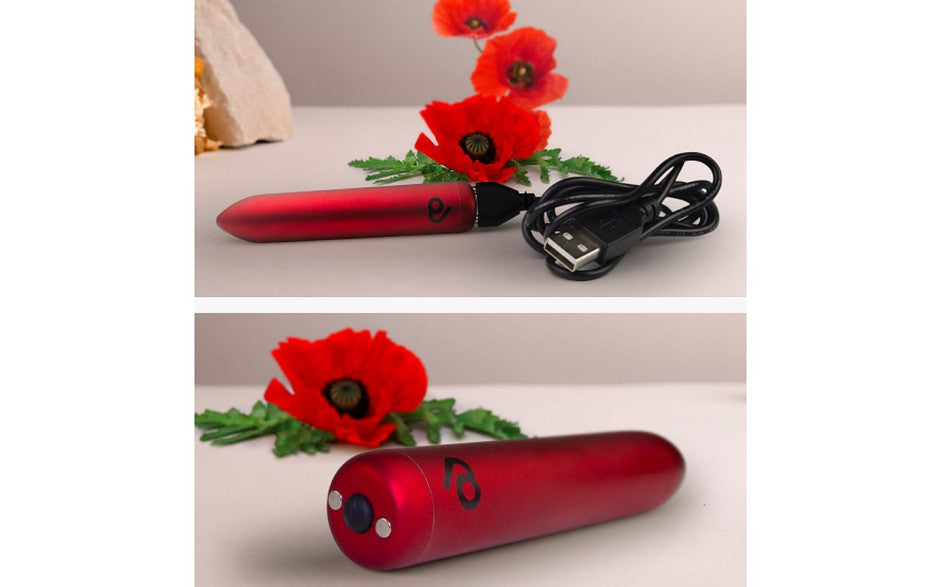 Rocks Off Poppy Red Rechargeable Bullet Vibrator