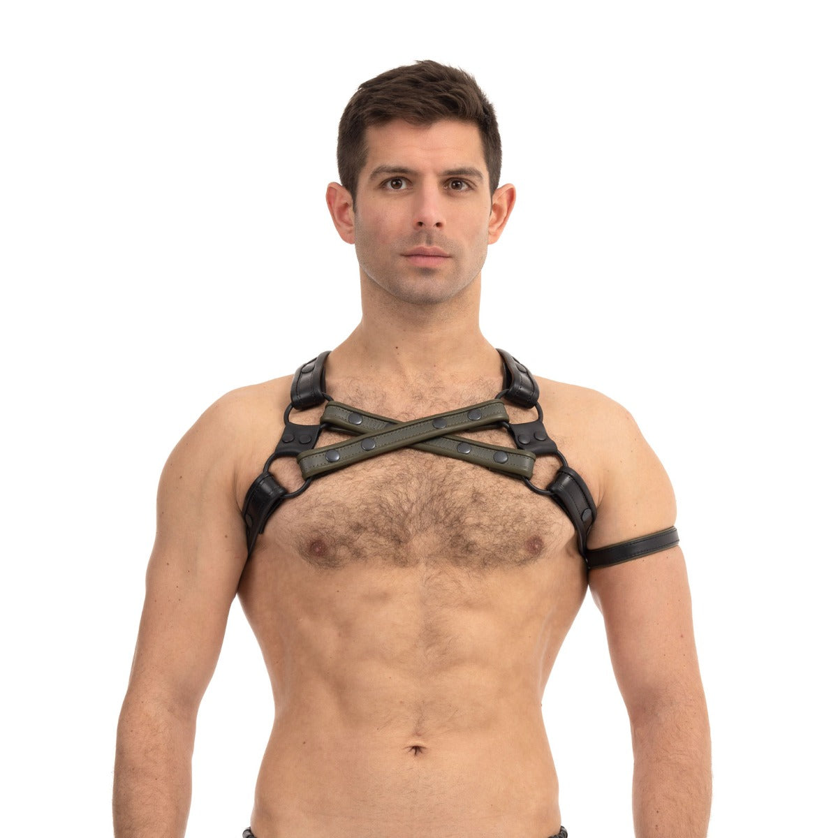 Prowler Red Cross Harness Black / Green S / M