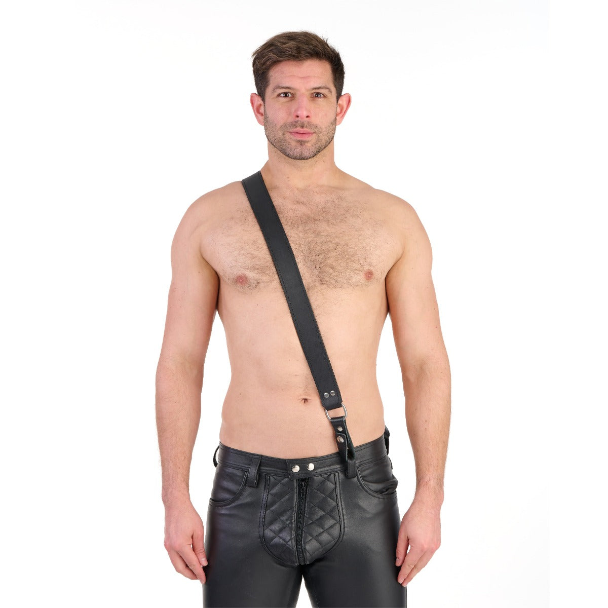 Prowler Red Sam Browne Belt Black 
