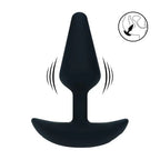 Shots Toys LEVELZ Classic USB Rechargeable Vibrating Silicone Anal Plug Small Black Shots Toys