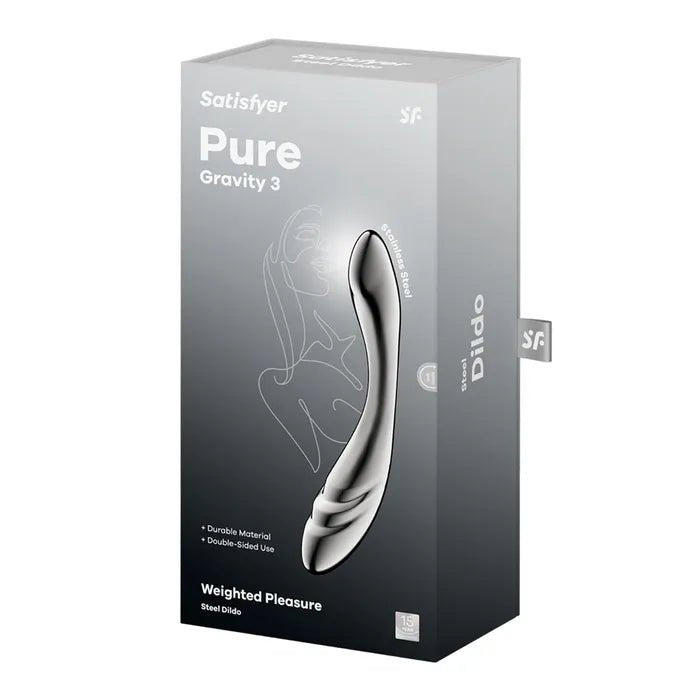 Satisfyer Pure Gravity 3 Steel Dildo 21cm - LOVVA
