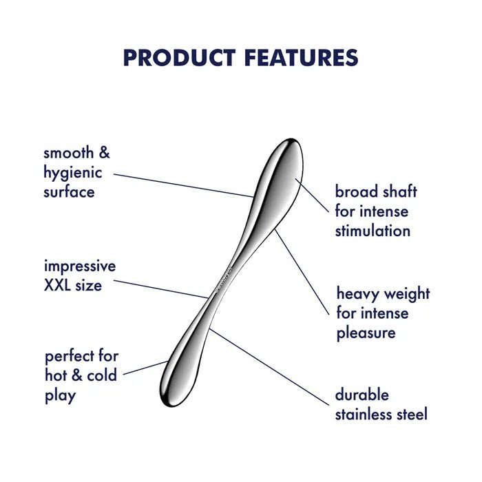 Satisfyer Star Force 3 Steel Dildo 27cm - LOVVA