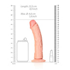 Shots Toys REALROCK Realistic Regular Curved Dildo With Suction Cup 8 Inch - LOVVA