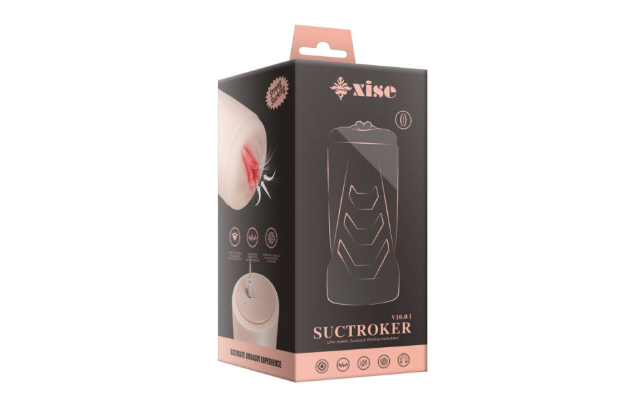XISE Suctroker Dual Density Vibrating Sucking Vaginal Masturbator V1 XISE