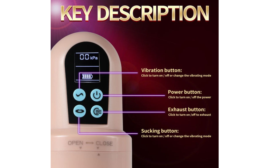 XISE Suctroker Dual Density Vibrating Sucking Vaginal Masturbator V3 XISE
