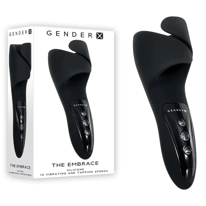 Gender X THE EMBRACE USB Rechargeable Male Vibrator Black