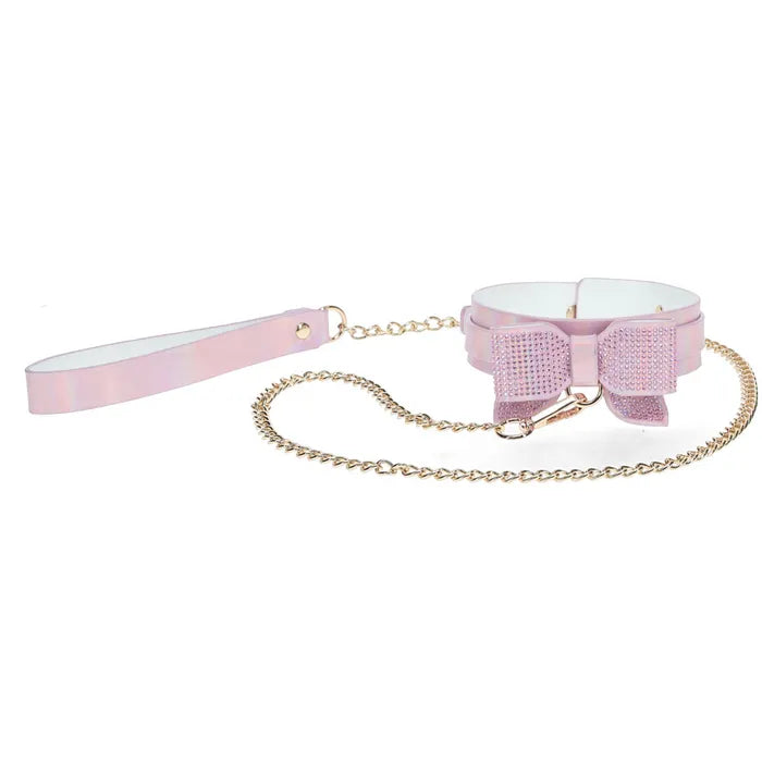 OUCH! Paris Collection Collar With Leash Restraint Pink Shots Toys
