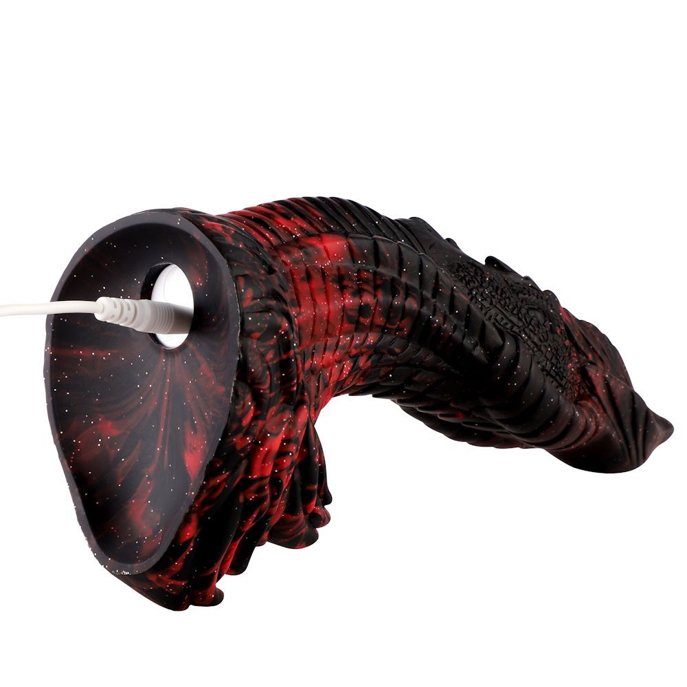 HiSmith Wildolo Remote & App Controlled Silicone Vibrating Glow In The Dark Ceolia Fantasy Dildo With Suction Cup 9.7 Inch HiSmith