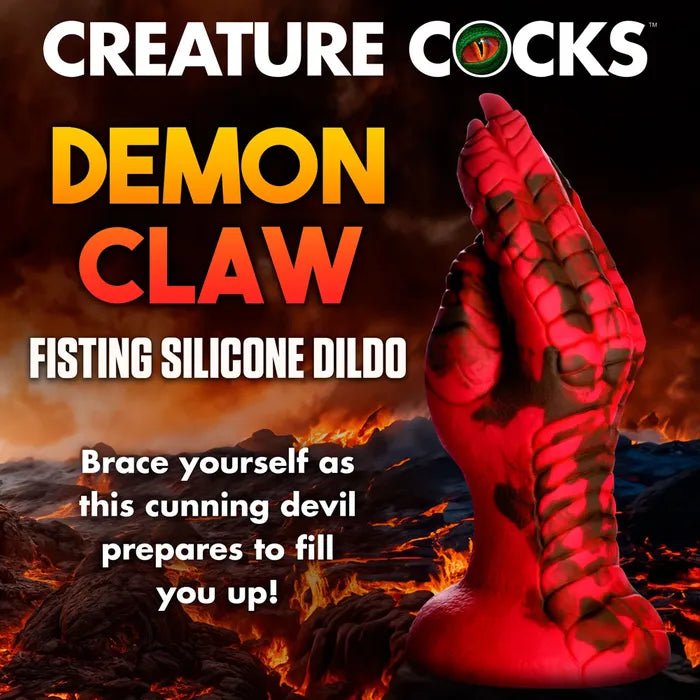 XR Brands Creature Cocks Demon Claw Fisting Claw Fantasy Silicone Dildo 21.8cm - LOVVA
