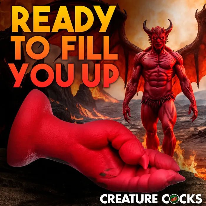 XR Brands Creature Cocks Demon Claw Fisting Claw Fantasy Silicone Dildo 21.8cm - LOVVA