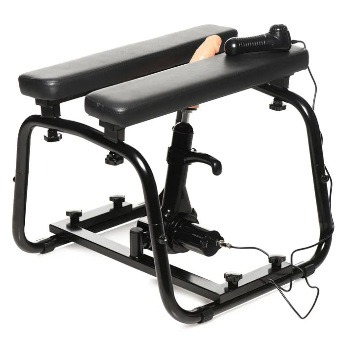 XR Brands LoveBotz Bangin Sex Bench With Mains Powered Sex Machine Black XR Brands