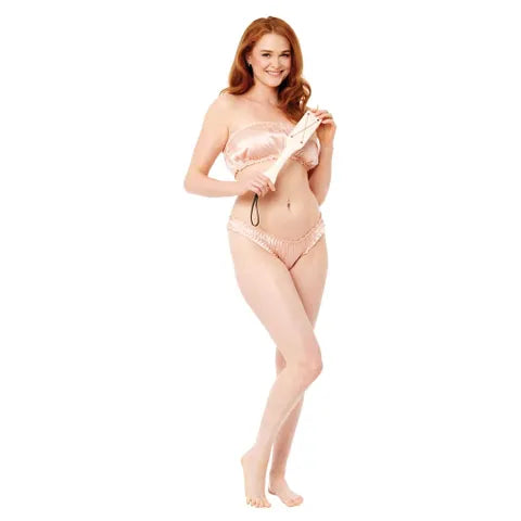 Sex & Mischief Peaches N CreaMe Chain Impressions Spanking Paddle Peach Sportsheets