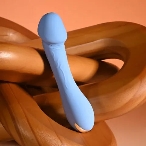 Selopa DAINTY DICK USB Rechargeable Mini Vibrator 11.9cm Baby Blue Selopa